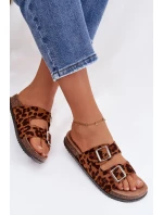 Dámské pantofle s pásky Panterka Oliena