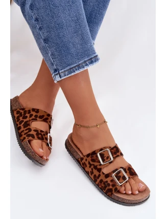 Dámské pantofle s pásky Panterka Oliena