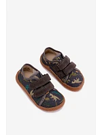 Detské barefootové papuče Dinozaury Froddo Canvas G1700440-31, šedé Detské barefootové papuče Dinozaury Froddo Canvas G1700440-31, šedé