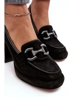 Kožené lodičky 2706 čierne - Laura Messi