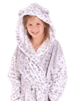 Detský župan irbis s kapucňou 9156 vzorovaný - Vestis Detský župan irbis s kapucňou 9156 vzorovaný - Vestis