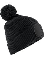 Beechfield B 530R Pletená čiapka Patch „Fan“ 53.530R čierna