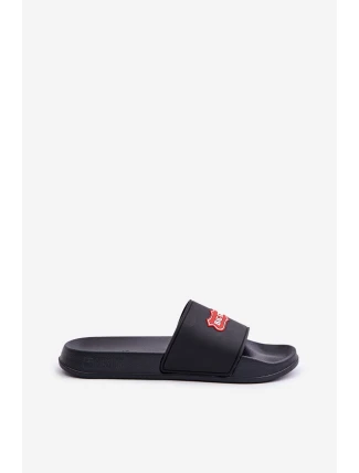 Klapki Męskie Z Logo Big Star OO174028 Czarne