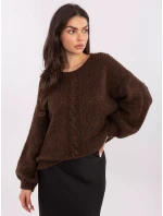 Jumper MI SW 1610.18 tmavohnedý