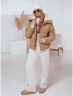 Dámska zimná manšestrová bunda TRENDYGLAM tmavo béžová FashionStreet TY4359 Dámska zimná manšestrová bunda TRENDYGLAM tmavo béžová FashionStreet TY4359