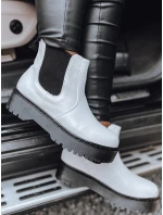 Dámske čižmy s vysokou podrážkou STEPBACK white FashionStreet ZY0495