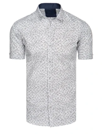 Pánske biele tričko s krátkym rukávom FashionStreet KX1059