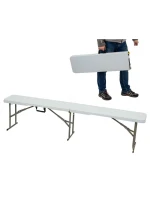CATERINGOVÁ LAVICA SKLADACIA 183X28X43CM BIELA