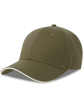 Atlantis Headwear Sport Sandwich-S 6-panelová sendvičová čiapka 33.0275 olivová