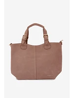 Bežová kabelka z imitace semiše Clarette