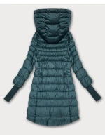 Zelená dámska prechodná bunda s úpletovým šnúrkovým lemom (1828) Zelená dámska prechodná bunda s úpletovým šnúrkovým lemom (1828)