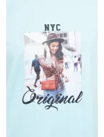 Blúzka s potlačou Original mint Blúzka s potlačou Original mint