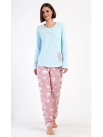 Dámske dlhé pyžamo Medveď s vankúšom