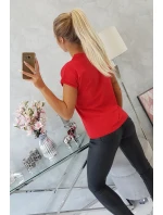 Nakupovanie je moja kardio červená blúzka