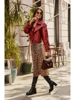 Skórzane Eleganckie Kozaki Do Kolana Na Obcasie Słupku Ocieplane D&A CR42-118 Czarne