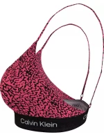 Dámska podprsenka 000QF7216E GNI tm. ružová so vzorom - Calvin Klein Dámska podprsenka 000QF7216E GNI tm. ružová so vzorom - Calvin Klein