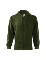 Pánska módna mikina na zips s kapucňou (vojenská)