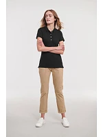 Russell Athletic 566F Dámske elastické polo tričko z piké 10.566F sky Russell Athletic 566F Dámske elastické polo tričko z piké 10.566F sky