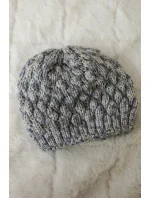 Čiapka K156 sivá + fialová