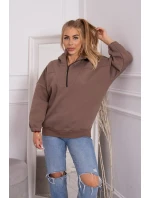 Mikina s kapucňou mocca