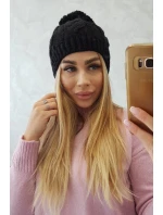 Fleecová čiapka Stefania K278 čierna