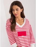 Blúzka RV BZ 9579.70 bielo-červená