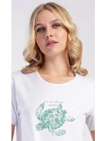 Dámska nočná košeľa s krátkym rukávom Turtle Dámska nočná košeľa s krátkym rukávom Turtle