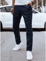 Pánske ležérne tmavomodré nohavice FashionStreet UX4381