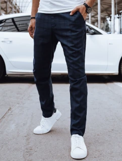 Pánske ležérne tmavomodré nohavice FashionStreet UX4381
