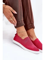 Damskie Tenisówki Slip-on Big Star FF274A605 Fuksja