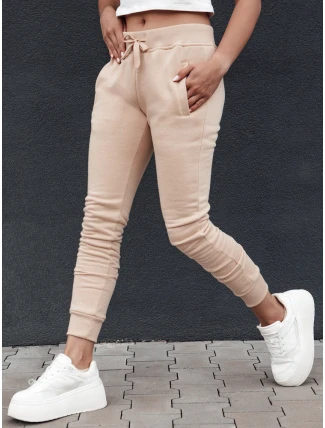 Dámske tepláky FITS beige FashionStreet UY2144