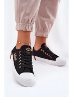 Trampki Materiałowe Damskie Lee Cooper LCW-25-31-3427L Czarne