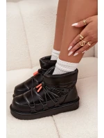 Śniegowce Damskie Na Platformie D.Franklin DFSH370020 Czarne