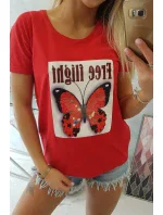 Červená blúzka Free Flight Červená blúzka Free Flight