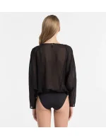 Plážové overaly KW0KW00404-001 čierna - Calvin Klein