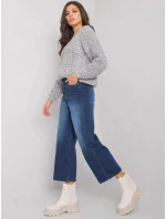 Tmavomodré rozšírené džínsy 19400 - SUBLEVEL Tmavomodré rozšírené džínsy 19400 - SUBLEVEL