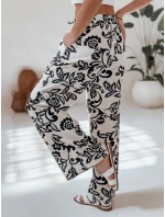 Dámske kvetinové nohavice so širokými nohavicami LOVEGARDEN black FashionStreet UY2658 Dámske kvetinové nohavice so širokými nohavicami LOVEGARDEN black FashionStreet UY2658
