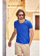 Fruit of the Loom Iconic 150 V-Neck T Tričko s výstrihom do V 16.1442 biele