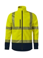 HV Drop softshellová bunda unisex fluorescenčná žltá