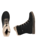 Rieker W Y3424-00 RKR745 topánky s umelou kožušinou Rieker W Y3424-00 RKR745 topánky s umelou kožušinou