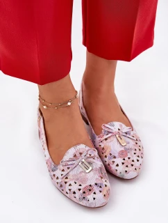 Ażurowe Baleriny Z Odkrytą Piętą Multikolor Navinnia