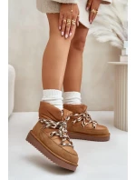 Dámske semišové snežnice s hrubým šnurovaním D.Franklin Brown Dámske semišové snežnice s hrubým šnurovaním D.Franklin Brown