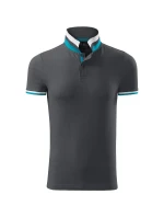 Polokošeľa Collar Up light anthracite