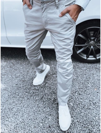 Pánske tmavosivé nohavice FashionStreet chinos UX4340 Pánske tmavosivé nohavice FashionStreet chinos UX4340