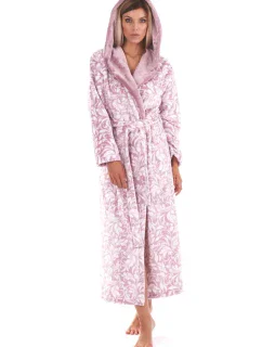Dámsky župan Flora s kapucňou 3956 4303 mauve mist - Vestis