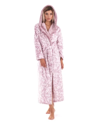 Dámsky župan Flora s kapucňou 3956 4303 mauve mist - Vestis
