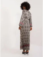 DHJ SK 16656 Šaty.13X čierna a béžová