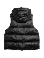 Dámska páperová vesta F092 W 4FSS23TDJAF092 20S čierna - 4F