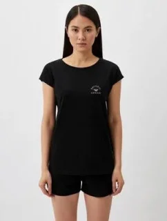 Dámske pyžamo 164794 4R223 00020 čierne - Emporio Armani