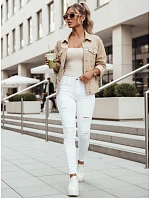 Dámske džínsové nohavice MOLI white FashionStreet UY1871